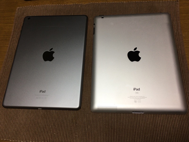 iPadAir背面比較
